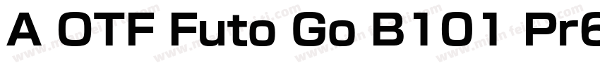 A OTF Futo Go B101 Pr6字体转换